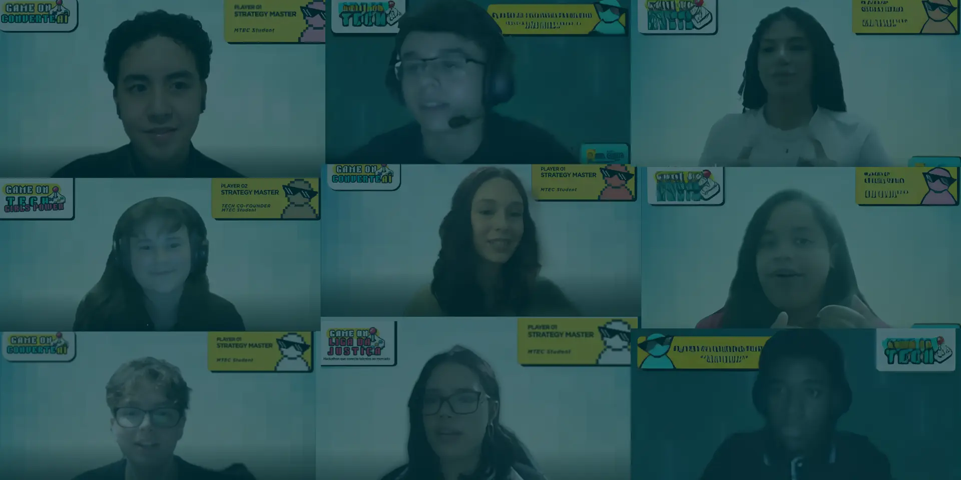 Jovens do Ensino Médio Técnico participando de uma sessão online do Game On